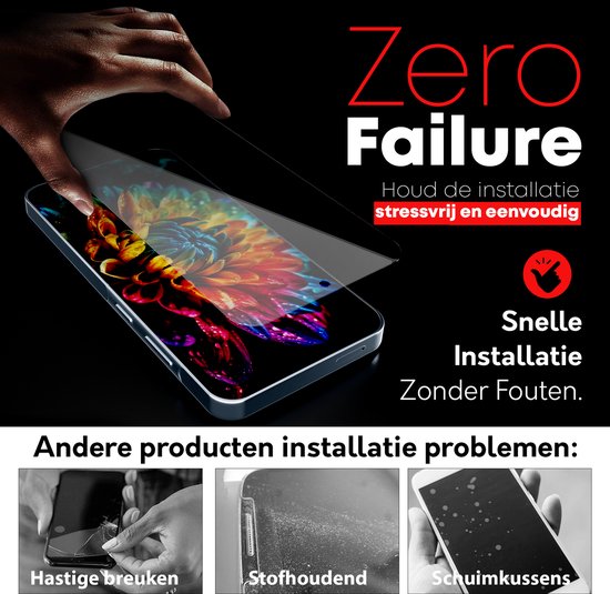 Installation facile et sans stress du protecteur d'écran, sans défauts, poussière ou bulles.