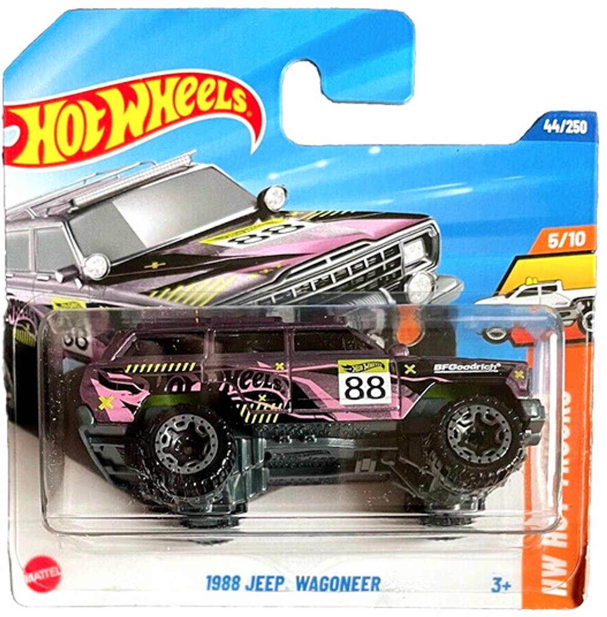 HOT WHEELS JEEP WAGONEER 1988 44/250 PURPER 1:64 HW HOT TRUCKS 5/10
