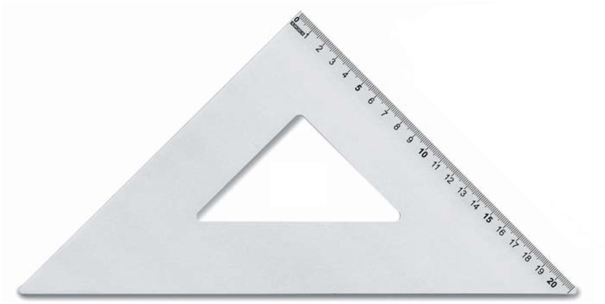 ARDA 18026 lineaal Bureauliniaal 250 mm Aluminium 1 stuk(s)