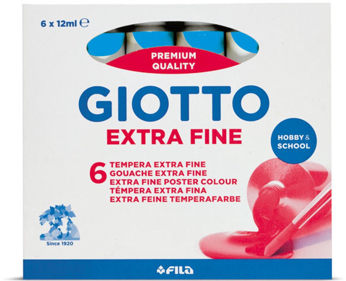 Giotto 352015 temperaverf 12 ml Koker Cyaan