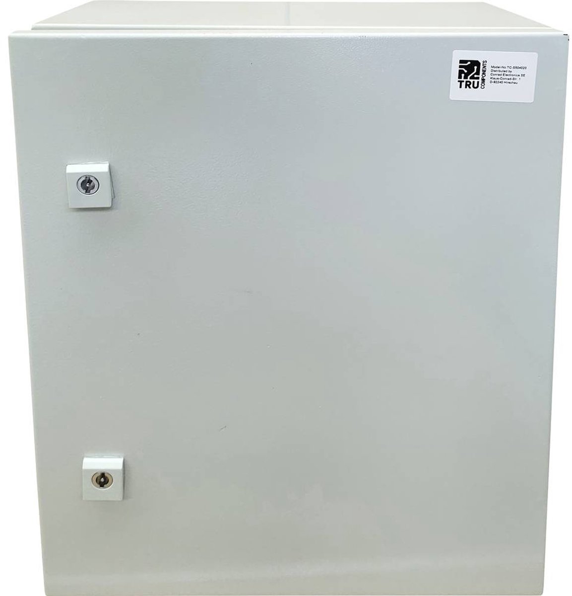 TRU COMPONENTS TC-S504020 Schakelkast 400 x 500 x 200 Plaatstaal Lichtgrijs 1 stuk(s)