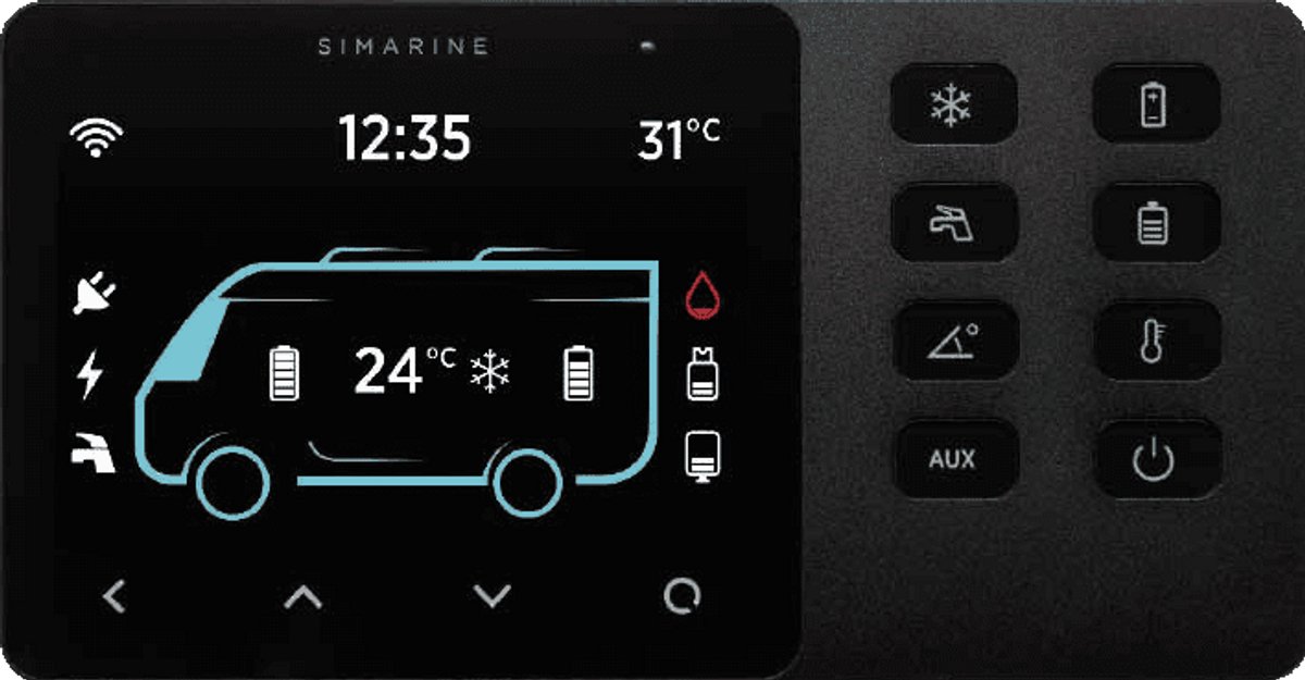 Simarine VIA Caravan Control inclusief Stroomdistributieunit