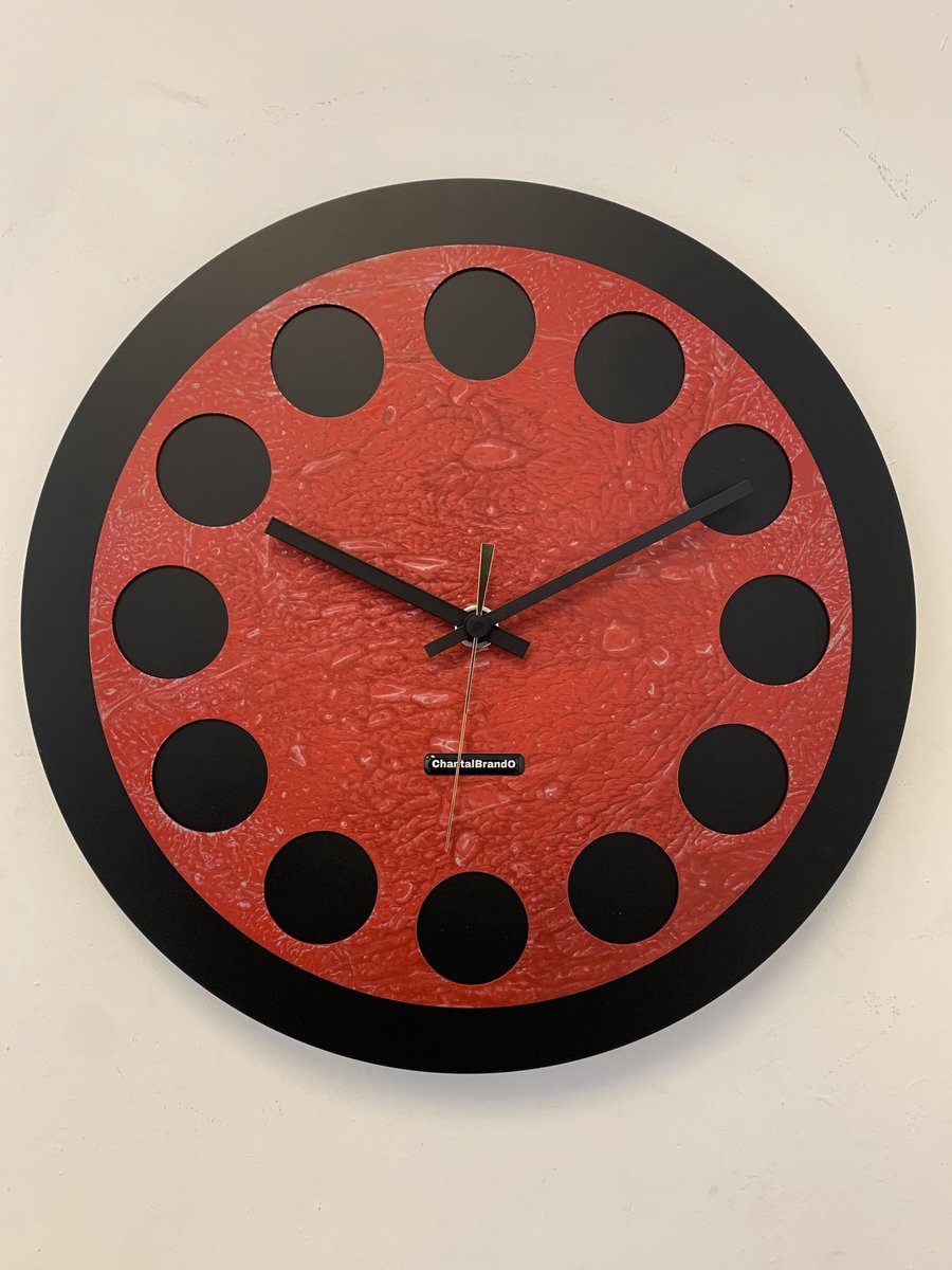 MOSACLOCK BLACK & RED LABEL Wandklok Modern Industrieel Design