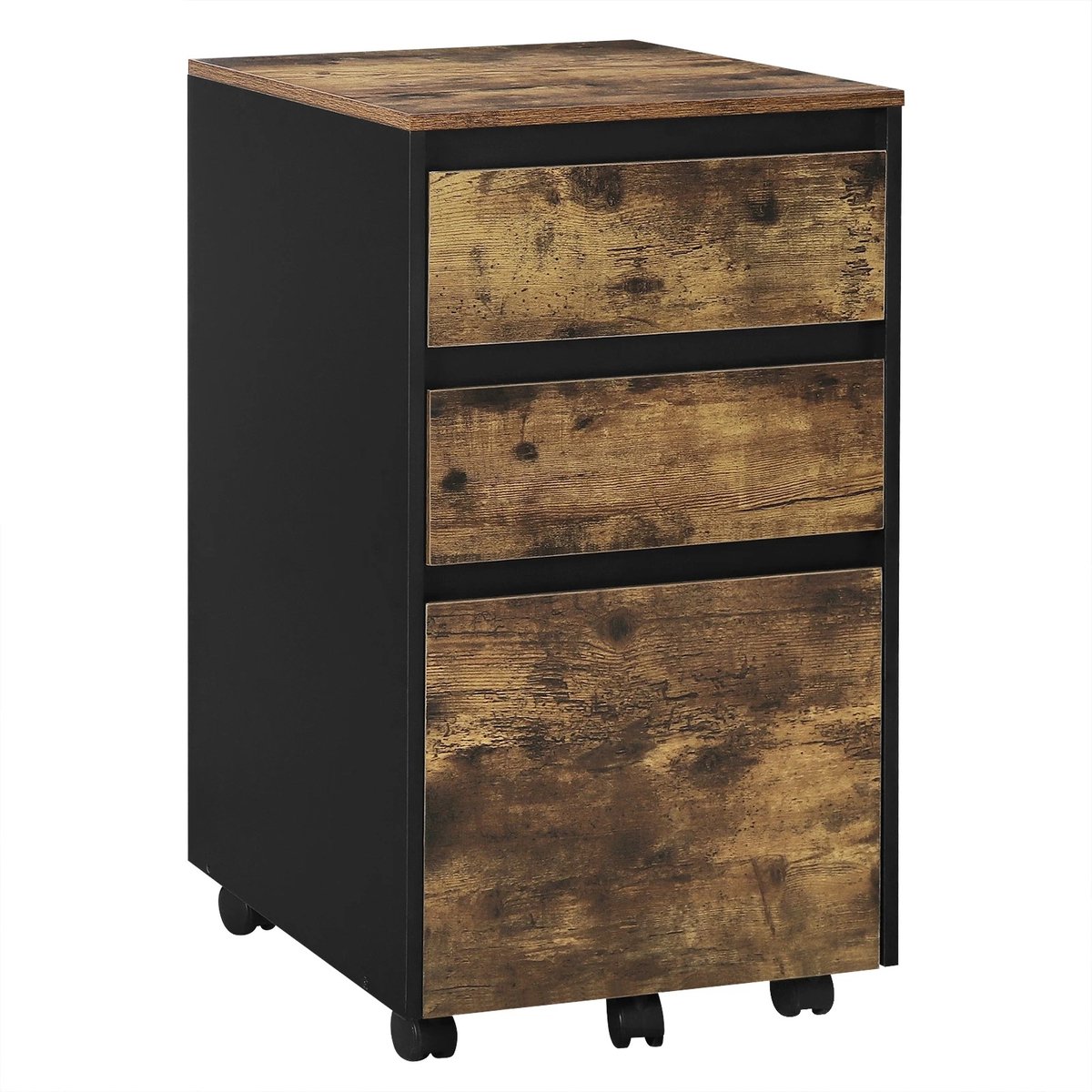 Archiefkast - Dark Oak - Kantoor Kast - Kantoor - Mobiele Archiefkast - Opbergkast - Opbergkasten Binnen - Opbergkist - Kast - Kastje - Opberg Kast - Opbergkastje