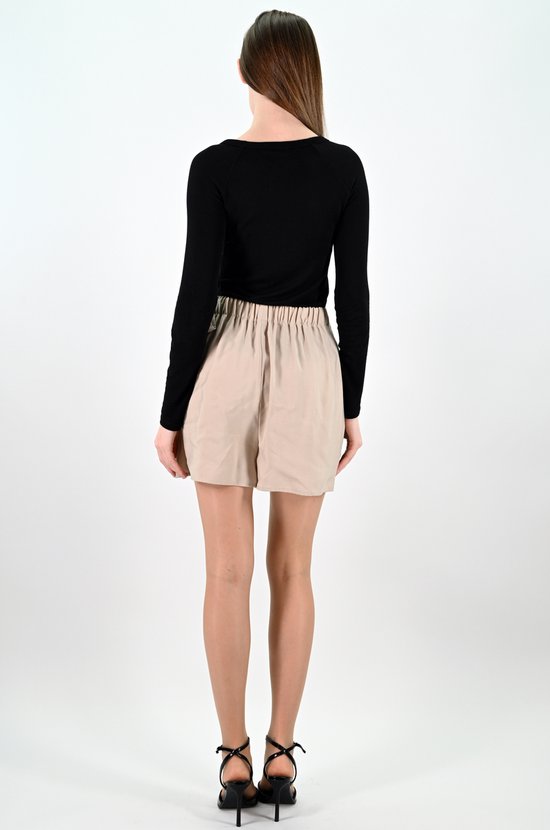 YesMooi - Jupe-pantalon - Jupe-short pour femme - Beige - XS (34)