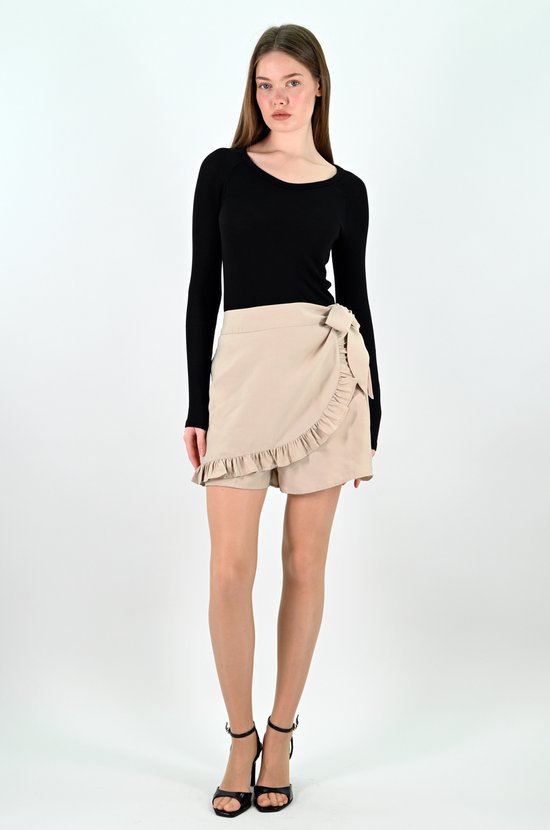 YesMooi - Broekrok - Dames Skort - Beige - M (38)