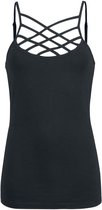 Black Premium by EMP Zwarte top met vetersluiting - Dames - M