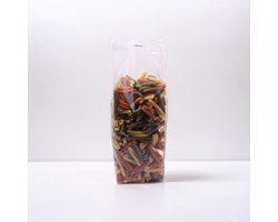 Product afbeelding van Yonico - Blokbodemzakjes Plastic Transparant - 80+50x250mm - 100% Polypropyleen - Recyclebaar - Uitdeelzakjes - Rechthoekige Blokbodem Zak - Voedsel Verpakking - 100 Stuks