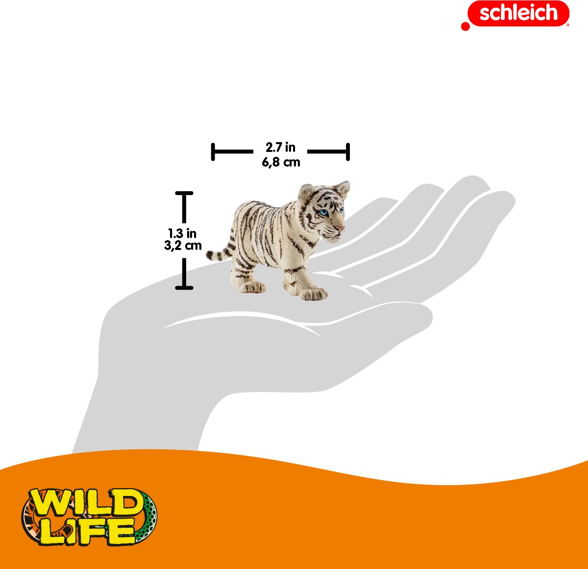 schleich WILD LIFE - Tijgerwelp - Speelfiguur - vanaf 3 jaar - 14732 — afbeelding 2