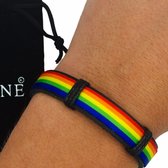 Bracelet noeud en cuir drapeau arc-en-ciel - Un symbole de fierté et d'acceptation