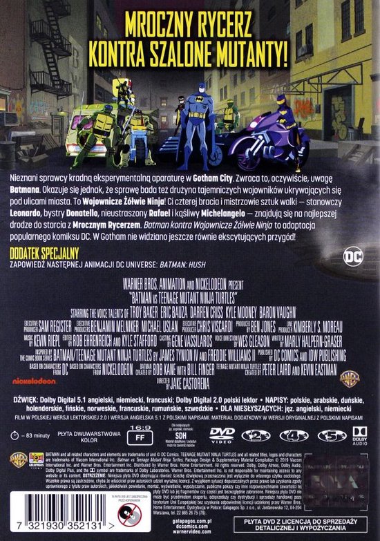 Batman vs Teenage Mutant Ninja Turtles (DVD)