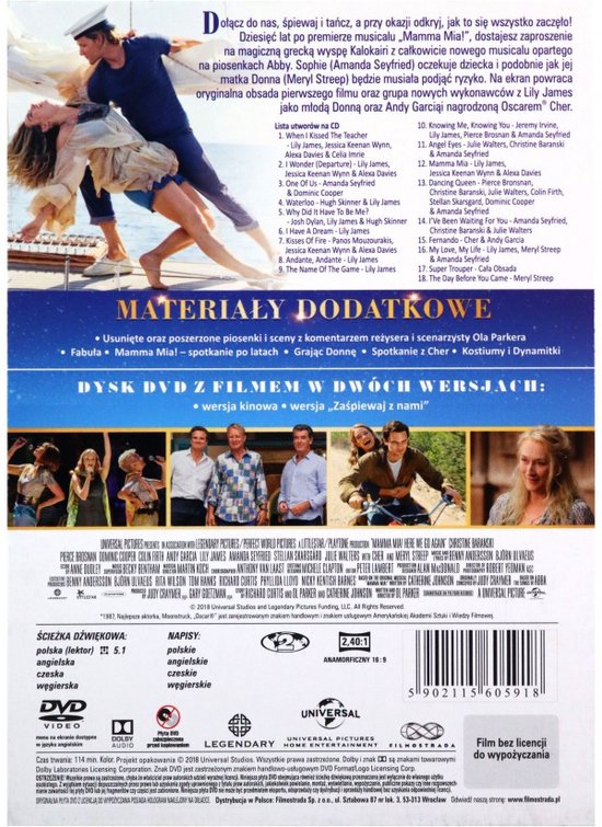 Mamma Mia! Here We Go Again [DVD]+[CD] - 