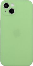 Mobigear Hoesje geschikt voor Apple iPhone 15 Telefoonhoesje Flexibel TPU | Mobigear Colors Backcover | iPhone 15 Case | Back Cover - Groen