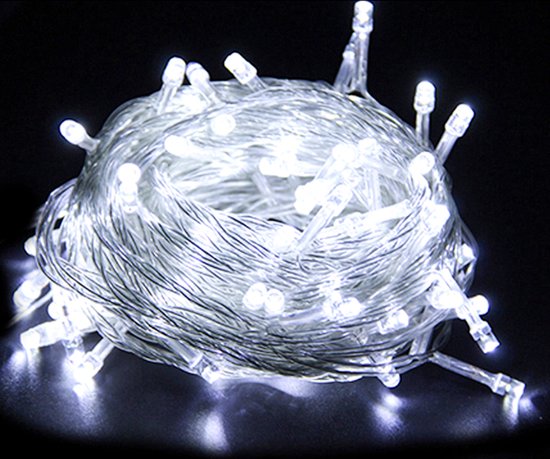 Guirlande Lumineuse LED 10m 100 Boules Blanc Chaud 8 modes d