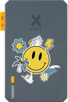 Xtorm Powerbank 5 000mAh Blauw - Design - Autocollants - Port USB-C - Léger / Format voyage - Convient pour iPhone et Samsung