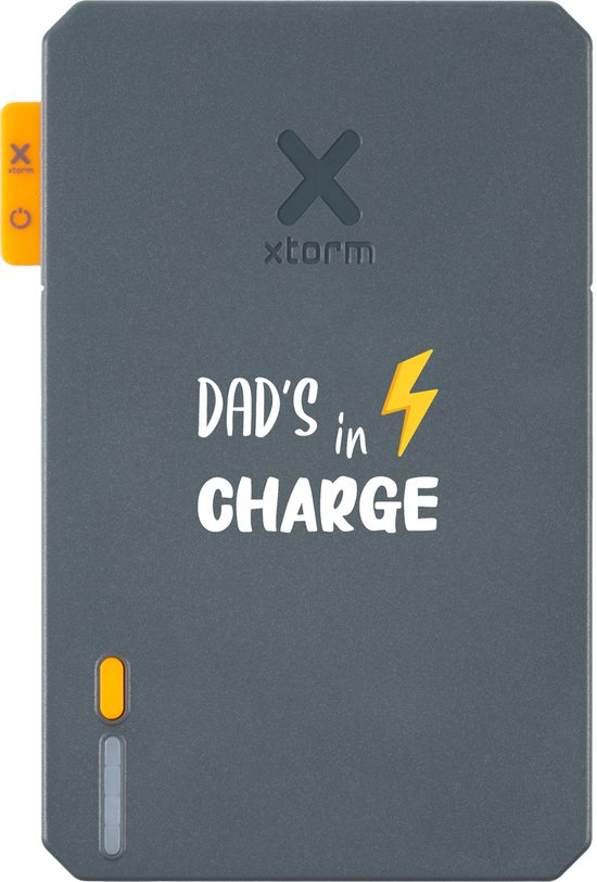 Xtorm Powerbank 5 000mAh Blauw - Design - Dad's in Charge - Port USB-C -  Léger /... | bol