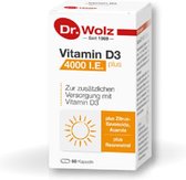 Dr. Wolz - Vitamine D3 Hoog gedosserd 4000 IU - 60 capsules - Met resveratrol! - Duits Zuiver kwaliteits supplement