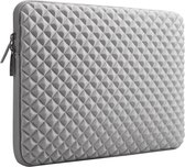 Housse pour ordinateur portable 15,6 pouces - Look Diamant - Protection élégante de qualité supérieure unisexe gris