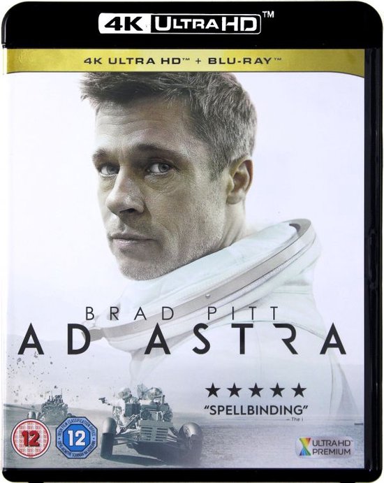 Brad Pitt met astronautenpak, Ad Astra, 4K Ultra HD + Blu-Ray
