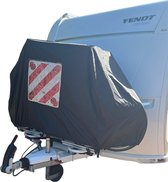 Housse de porte-vélos - Avec couvercle de compartiment d'insertion pour 1 ou 2 vélos - Polyester 150D - Camper -car et caravane - Zwart