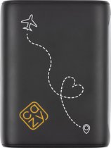 Cazy USB-C PD Powerbank 10.000mAh - Design - Love Travelling - USB-C poort - Lichtgewicht / Reisformaat - Geschikt voor iPhone en Samsung