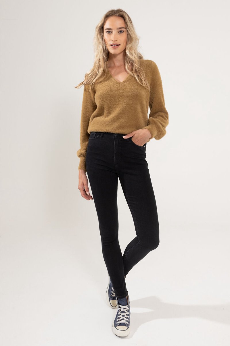 Yezz LILLY Dames Skinny Fit Jeans Zwart - Maat M