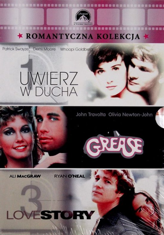 Romans 2: Grease / Uwierz w ducha / Love Story [BOX] [3DVD]