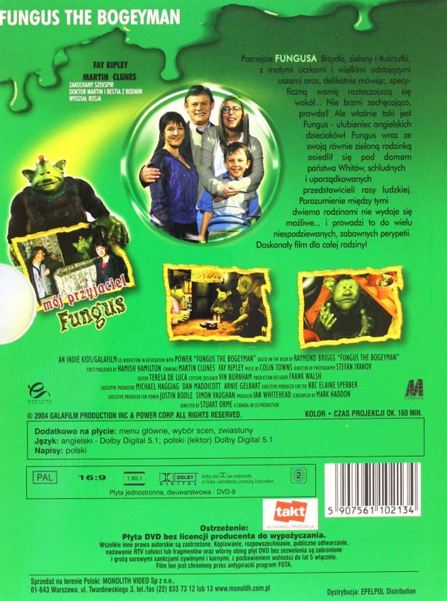 FUNGUS 【DVD】 Fungus the Bogeyman (DVD, 2007) Clare Thomas, Martin Clunes