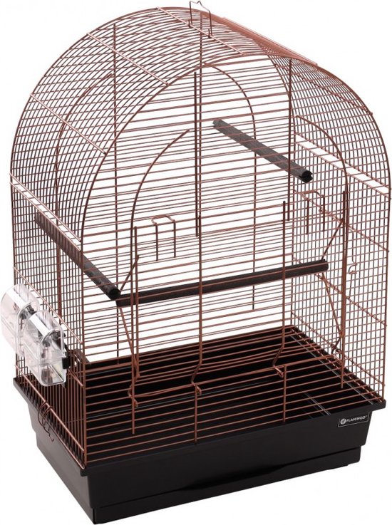 hokkenvoordeel - vogelkooi - parkietenkooi - Agaporniden - Koper Zwart 45 x 28 x 63cm