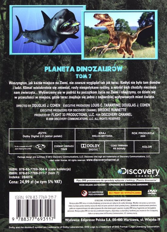 Planeta Dinozaurów (Discovery Channel) Tom 7 (booklet) [DVD]