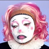 Mehron - Halloween Schmink Kit - Sad Clown - Trieste Clown - Compleet Pakket - Roze/Wit - Inclusief Youtube Tutorial