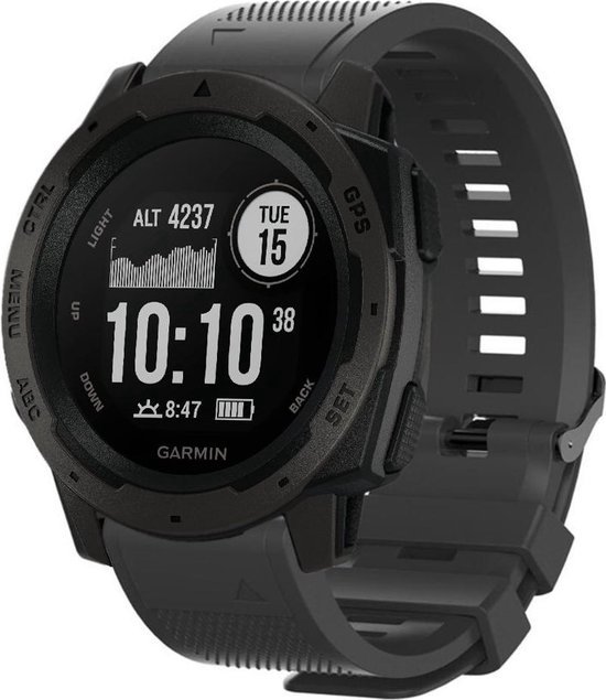 Shop4 - Garmin Instinct Bandje (ook Solar) - Siliconen