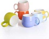 6 stuks porselein mok set keramische koffie thee waterbeker mok set (set van 6)