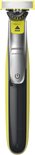 Philips OneBlade 360, gele en zilveren baardtrimmer op een witte achtergrond.