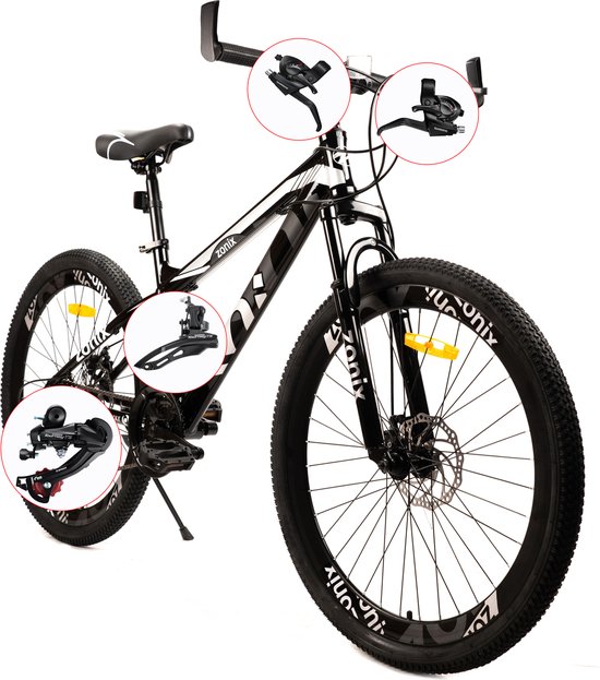 Zonix New Fashion Mtb 24 Inch -alumunium- 21 Speed Shimano Oranje