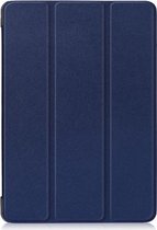 Shop4 - Geschikt voor Lenovo Tab E10 Hoes - Smart Book Case Donker Blauw