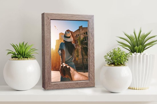 Anhow Lot de 8 cadres photo de 10 x 15 cm (4 x 6 pouces), cadres photo