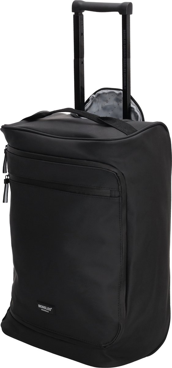 Beagles Originals Waterproof Wieltas Reistas Trolley Weekend Tas - Zwart