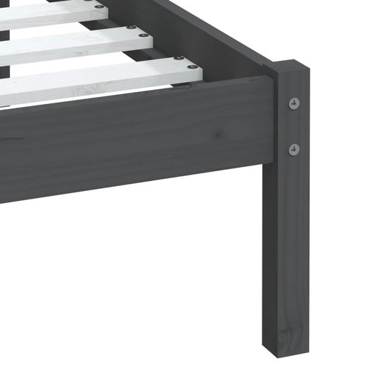 IDIMEX Massief houten bed FLIMS van massief grenen in natuur, stabiel bed in 90 x 190 cm, mooi bedframe met voet- en hoofdeinde