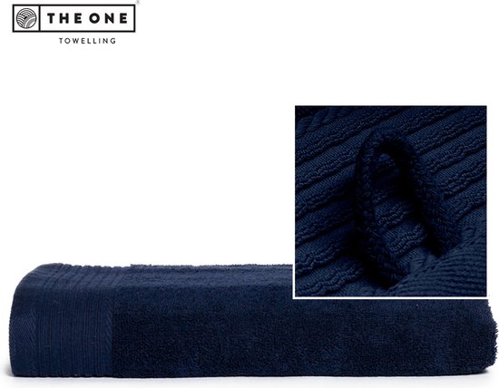 The One Towelling Classic Badlaken - 70 x 140 cm - Hoge vochtopname - 100% Zacht katoen - Navy