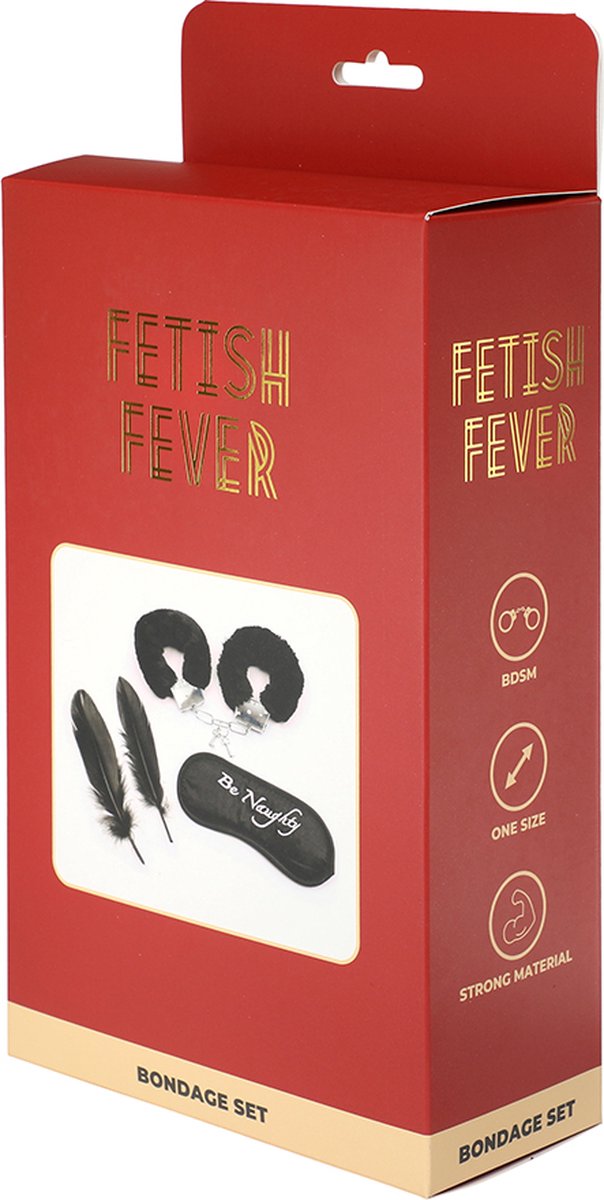 Goedkoopste Fetish Fever - Bondage Set - 4 stuks - Zwart