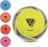 VIZARI ODYSSES Voetbal | Geel | Maat 4 | Unieke Grafische Ontwerpen | Voetballen voor Kinderen & Volwassenen | Verkrijgbaar in 4 Kleuren