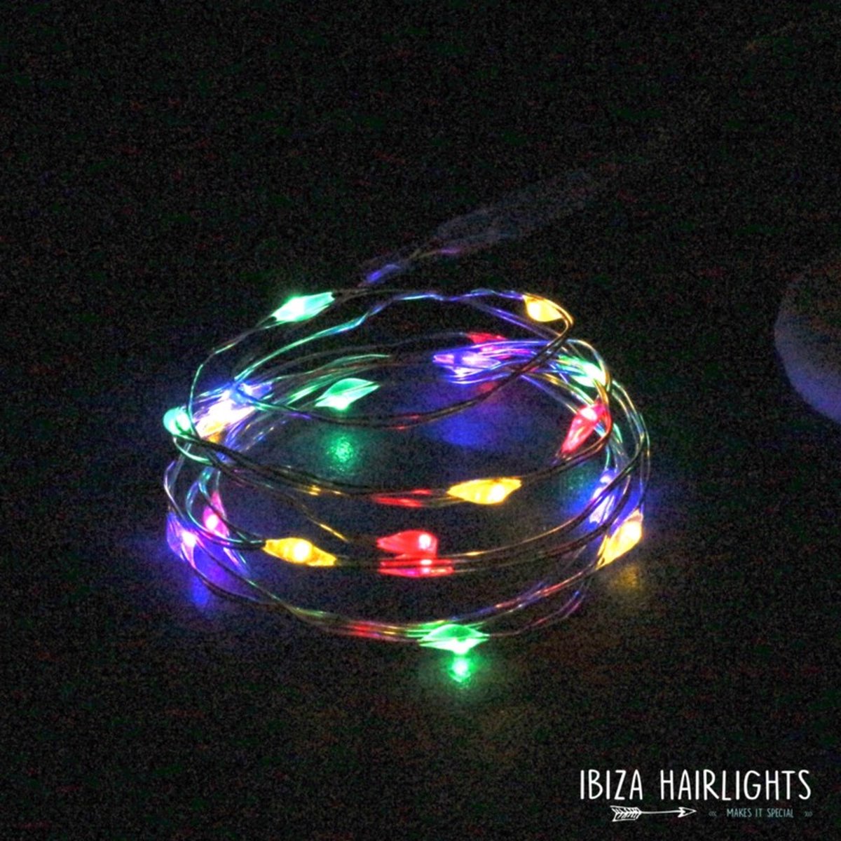 Ibiza Hairlights| Colormix - Haar lichtjes - Led lichtjes haar - colormixhaar- haarlichtjes feestje- Kerst - Kerstdiner haarlicht- carnaval