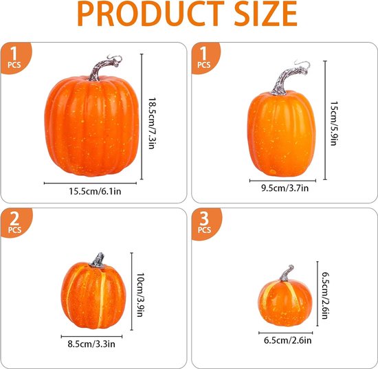 Halloween Pompoenornamenten – 24 Stuks Ruw Hout, 8,9 Cm, Perfect Om Te Verven En Te Decoreren Voor Halloween En Thanksgiving