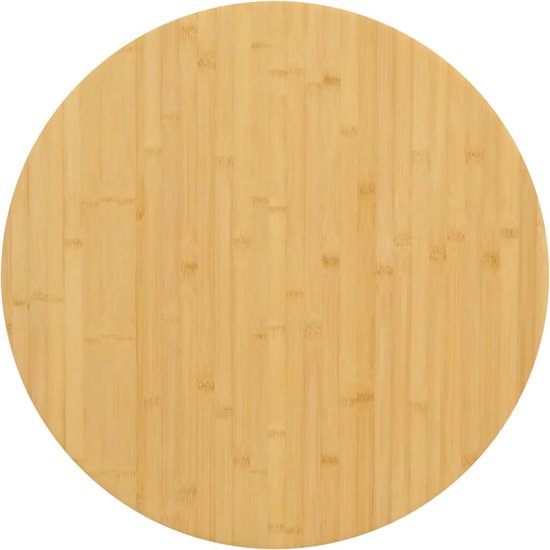 The Living Store Tafelblad bamboe - 90 x 4 cm - duurzaam materiaal
