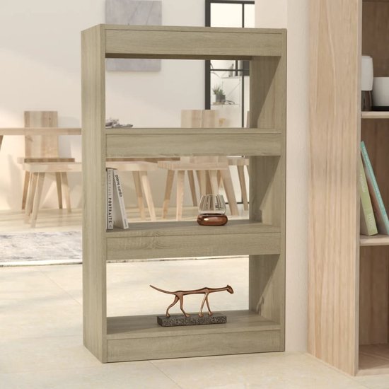 The Living Store Bibliothèque Chêne Sonoma 60x30x103 cm - Bois - Stable - Polyvalent