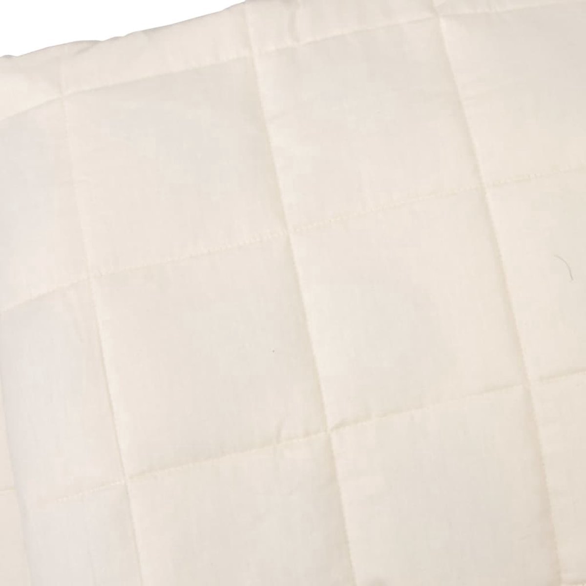 vidaXL Verzwaringsdeken - Slaapzak - Verzwaringsdeken 220x230 cm 15 kg stof lichtcrèmekleurig - Weighted Blanket - Slaapcomfort - Rustig Slapen