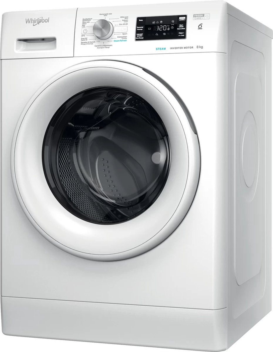 Whirlpool FFBBE 8458 WEV wasmachine Voorlader 8 kg 1400 RPM Wit
