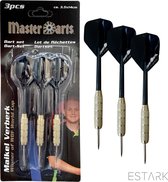 ESTARK® MasterDarts - 3 Stevige Complete Dartpijlen - Steeltip Darts Accessoires - Dartset - Dartpijlen - Darts Pijlen - Darts Flights - Darten - Professionele Darts - 3 Pijlen - Masterdarts