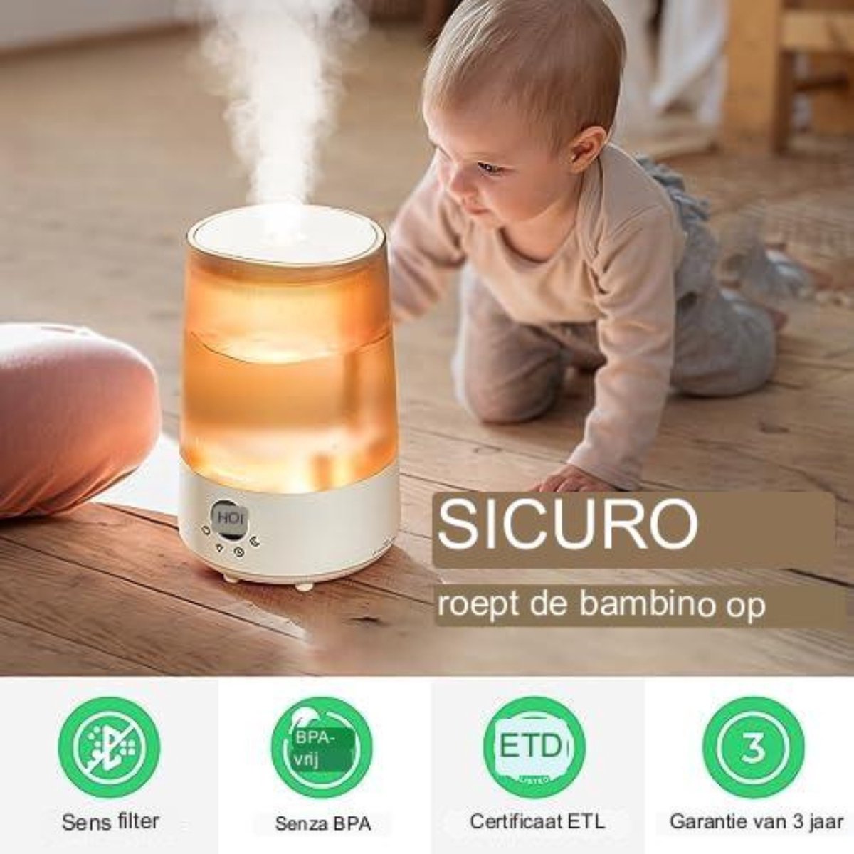 Homvana Petits Humidificateurs pour Bebé Chambre à Belgium